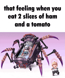 that feeling when you eat 2 slices of ham and tomato
