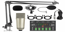 a set of microphones and cables with the letters bb on them