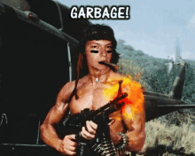 Garbage Rambo GIF