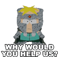 Why Would You Help Us Butters Stotch Sticker - Why Would You Help Us Butters Stotch Professor Chaos Stickers
