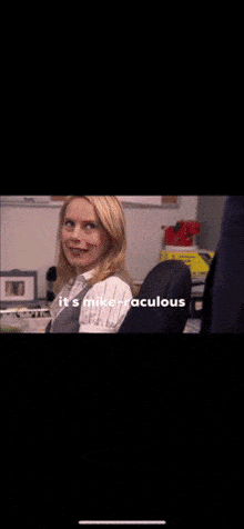 The Office Holly Flax GIF - The Office Holly Flax It’s Mikeraculous GIFs
