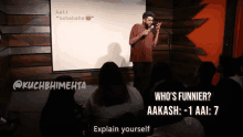 Explain Yourself Aakash Mehta GIF - Explain Yourself Aakash Mehta Kuch Bhi Mehta GIFs