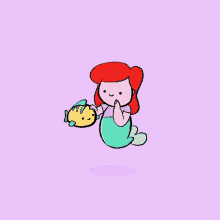Little Mermaid Fish GIF - Little Mermaid Fish Thinking GIFs