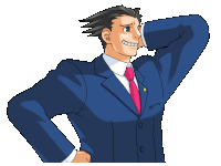 a cartoon drawing of a man in a suit and tie with his hand behind his head