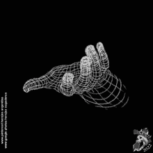 a drawing of a hand on a black background with the year 2022 at the bottom
