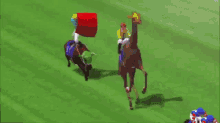 Japanese Virtual Horse Racing Video Game GIF - Japanese Virtual Horse Racing Racing Horse Racing GIFs