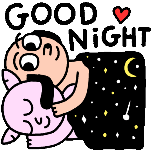 Dog And Cat Saying Goodnight Sticker - Kindof Perfect Lovers Hug Love Stickers