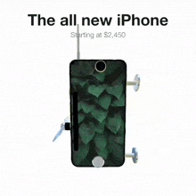 an advertisement for the all new iphone starting at $ 2,450