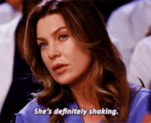Greys Anatomy Meredith Grey GIF - Greys Anatomy Meredith Grey Shes Definitely Shaking GIFs