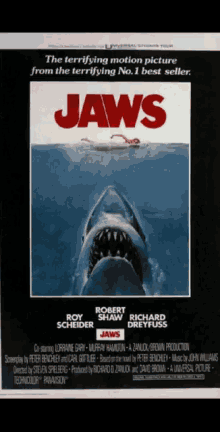 jaws shark intro movie poster