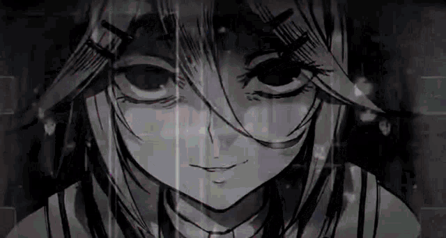 𝙸𝚌𝚘𝚗  Anime monochrome, Dark anime, Yandere anime