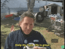 a man says help my fuck life is great in a video