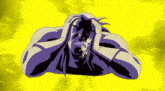 a cartoon of a man laying down with his hands on his face