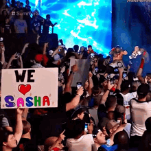 Sasha Banks We Love Sasha GIF - Sasha Banks We Love Sasha We Heart Sasha GIFs