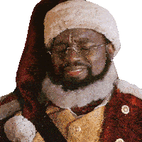Skeptical Santa Claus Sticker - Skeptical Santa Claus Lil Rel Howery Stickers