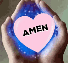 Amén Heart In Hand GIF - Amén Heart In Hand God GIFs