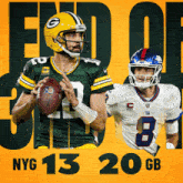 Green Bay Packers (20) Vs. New York Giants (13) Third-fourth Quarter Break GIF - Nfl National Football League Football League GIFs