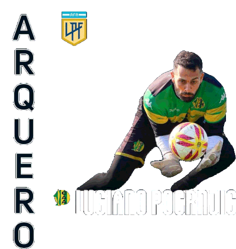 Arquero Luciano Pocrnjic Sticker - Arquero Luciano Pocrnjic Liga Profesional De Fútbol De La Afa Stickers