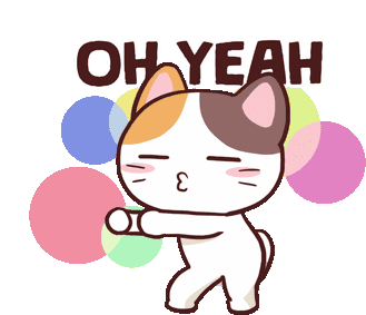 Ohyeah Meong Sticker - Ohyeah Meong Cat Stickers
