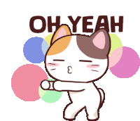 Ohyeah Meong Sticker - Ohyeah Meong Cat Stickers