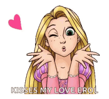 Kisses Rapunzel GIF