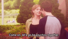 Emma Watson Logan Lerman GIF - Emma Watson Logan Lerman Lets Be Psychos Together GIFs