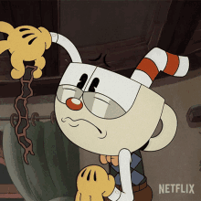 a cartoon character with a netflix logo in the corner