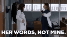 Greys Anatomy Amelia Shepherd GIF - Greys Anatomy Amelia Shepherd Her Words Not Mine GIFs