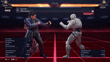 two men are fighting in a video game and one of them is named kazuma