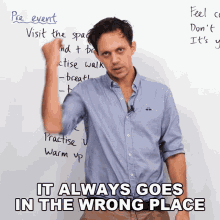 It Always Goes In The Wrong Place Benjamin GIF - It Always Goes In The Wrong Place Benjamin Engvid GIFs