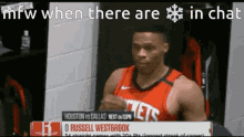 Russell Westbrook Snowflakes GIF - Russell Westbrook Snowflakes Chat GIFs