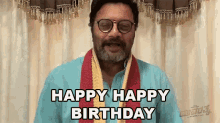 Happy Happy Birthday Sai Kumar GIF - Happy Happy Birthday Sai Kumar Yuvarathnaa GIFs