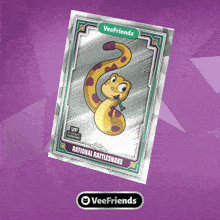 a card with a snake on it that says rational rattlesnake