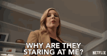 Why Are They Staring At Me Brianna GIF - Why Are They Staring At Me Brianna June Diane Raphael GIFs