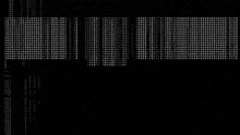 a black background with white dots on it that looks like a grid .