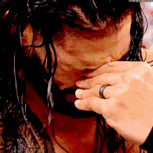 roman reigns cry cries crying emotional