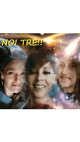 a picture of three people with the words noi tre on the bottom right