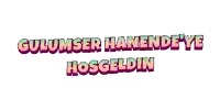 a colorful text that says gulumser hanende 'ye hosgeldin on a white background
