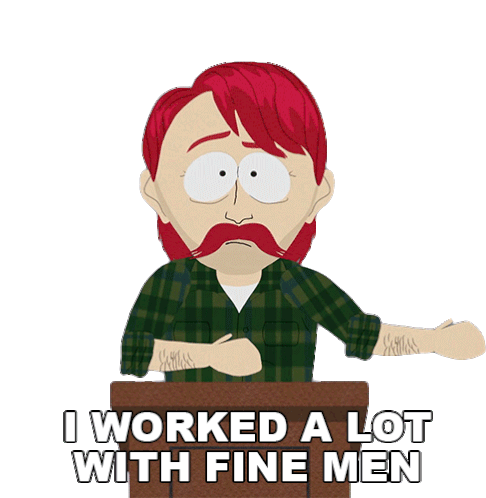 I Worked A Lot With Fine Men Darryl Weathers Sticker - I Worked A Lot With Fine Men Darryl Weathers Southpark Stickers