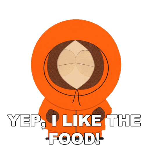 Yep I Like The Food Kenny Mccormick Sticker - Yep I Like The Food Kenny Mccormick South Park Stickers