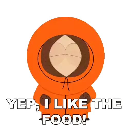 Yep I Like The Food Kenny Mccormick Sticker - Yep I Like The Food Kenny Mccormick South Park Stickers