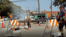 a chicago fire scene is shown on a nbc channel