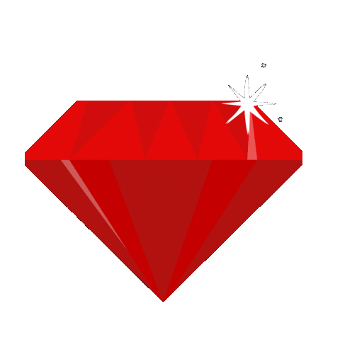 Diamond Red Sticker - Diamond Red Shining Stickers