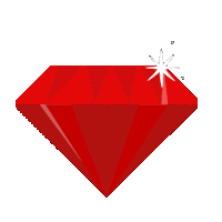 Diamond Red Sticker