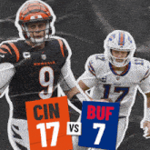 Buffalo Bills (7) Vs. Cincinnati Bengals (17) Half-time Break GIF - Nfl National Football League Football League GIFs