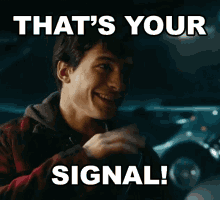 Ezra Miller Thats Your Signal GIF - Ezra Miller Thats Your Signal Barry Allen GIFs