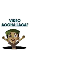 a cartoon character is upside down with the words subscribe karo below it