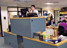 Office Quaddesk GIF - Office Quaddesk Jim GIFs