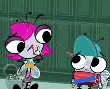 a disney channel cartoon shows a fly and a boy