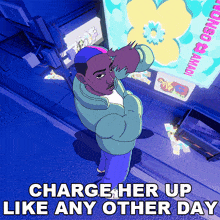 Charge Her Up Like Any Other Day Zinoleesky GIF